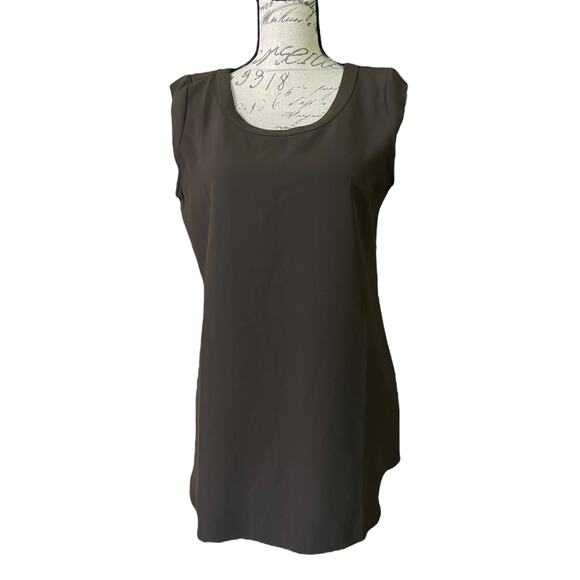 Daily Ritual Short Sleeve Brown Cap Sleeve Top Size 6 - Picture 1 of 4